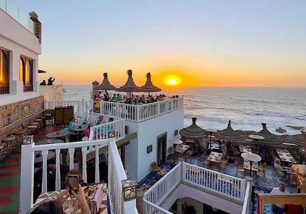 sunset during visiting Essaouira