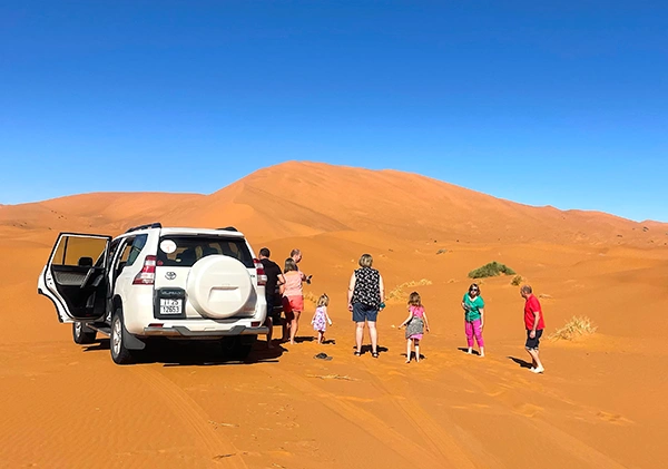 one of family tours in the desert