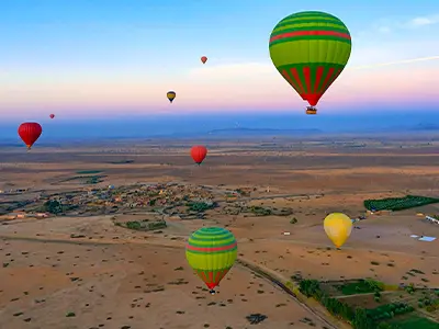 having hot air balloon activity during Marrakech tours