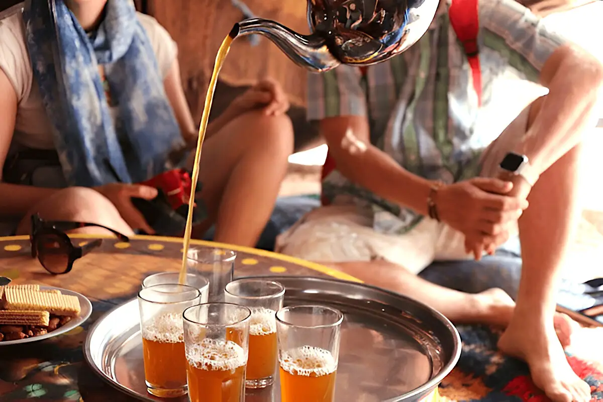 Moroccan tea as one of moroccan facts to know as pre-departure info
