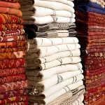 Moroccan rugs in different colors and patterns