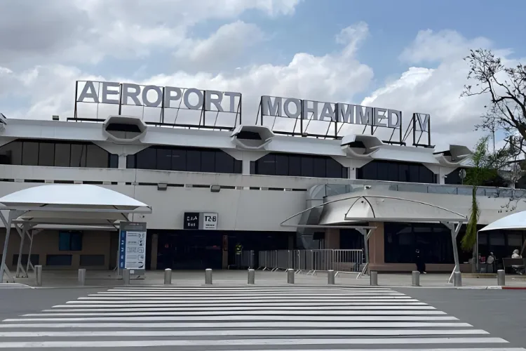 Casablanca-airport Casablanca Mohammed V Airport (CMN) in Morocco, main international gateway for flights to Morocco
